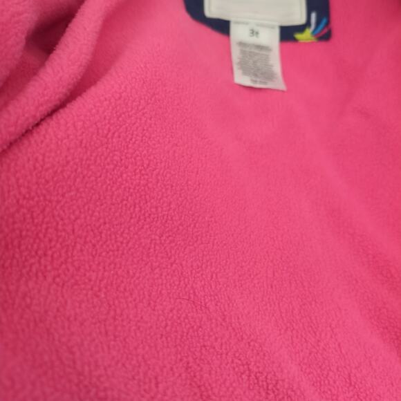 Carter's Girls Navy Blue & Rainbow, Cat, Unicorn Hooded Fleece Lined jacket 3T - Picture 4 of 8